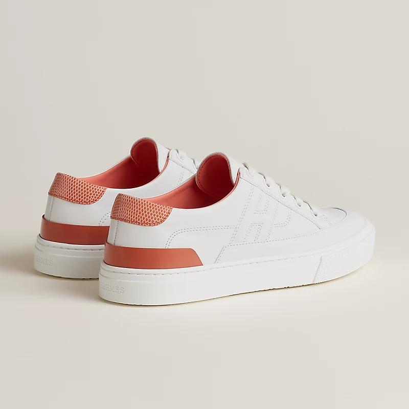 Giày Hermes Deep Sneaker Nữ Trắng Cam